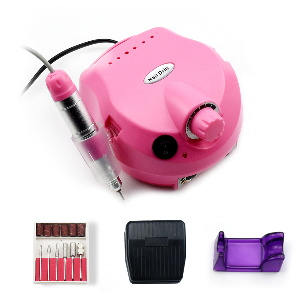 China wholesale Cordless Nail Drill Quotes –  35000RPM Electric Nail Drill Manicure Machine Apparatus for Manicure Pedicure Nail File Tools Drill Polish Bits – Rongfeng