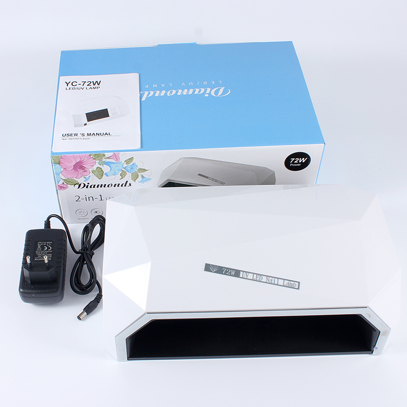 Faceshowes Led uv lights professional high power 72W UV Nail lamp Art fast curing Nail Gel FD- 182