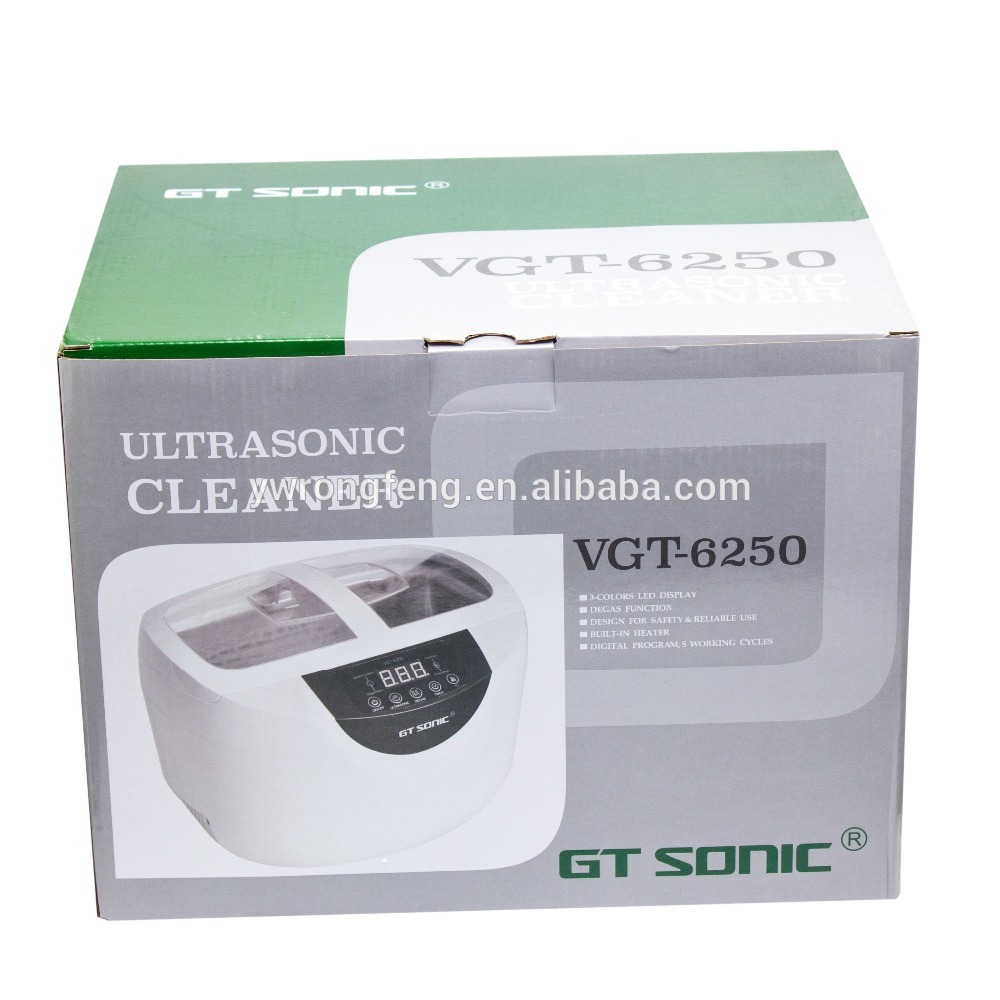 Factory Sale Easy Used 2.5L Mini Stainless Steel Home Use Digital Ultrasonic Cleaner VGT-6250