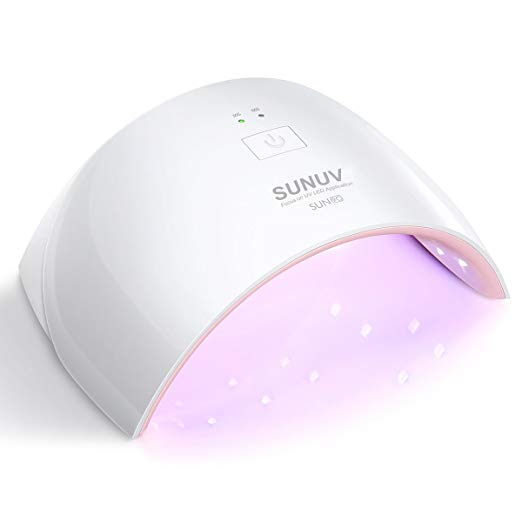 SUNUV 24W UV Light LED Nail Dryer Curing Lamp for Fingernail & Toenail Gels SUN 9C
