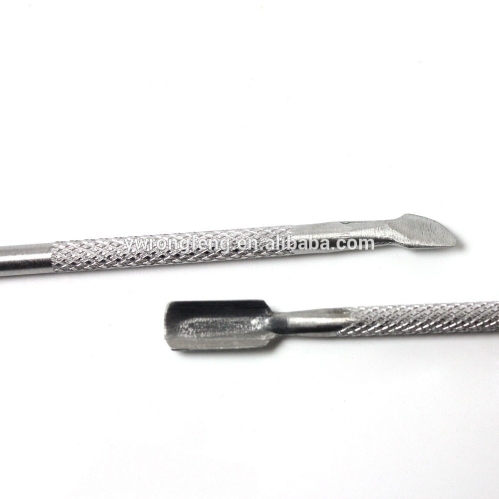 stainless steel cuticle pusher and nail cleaning tools