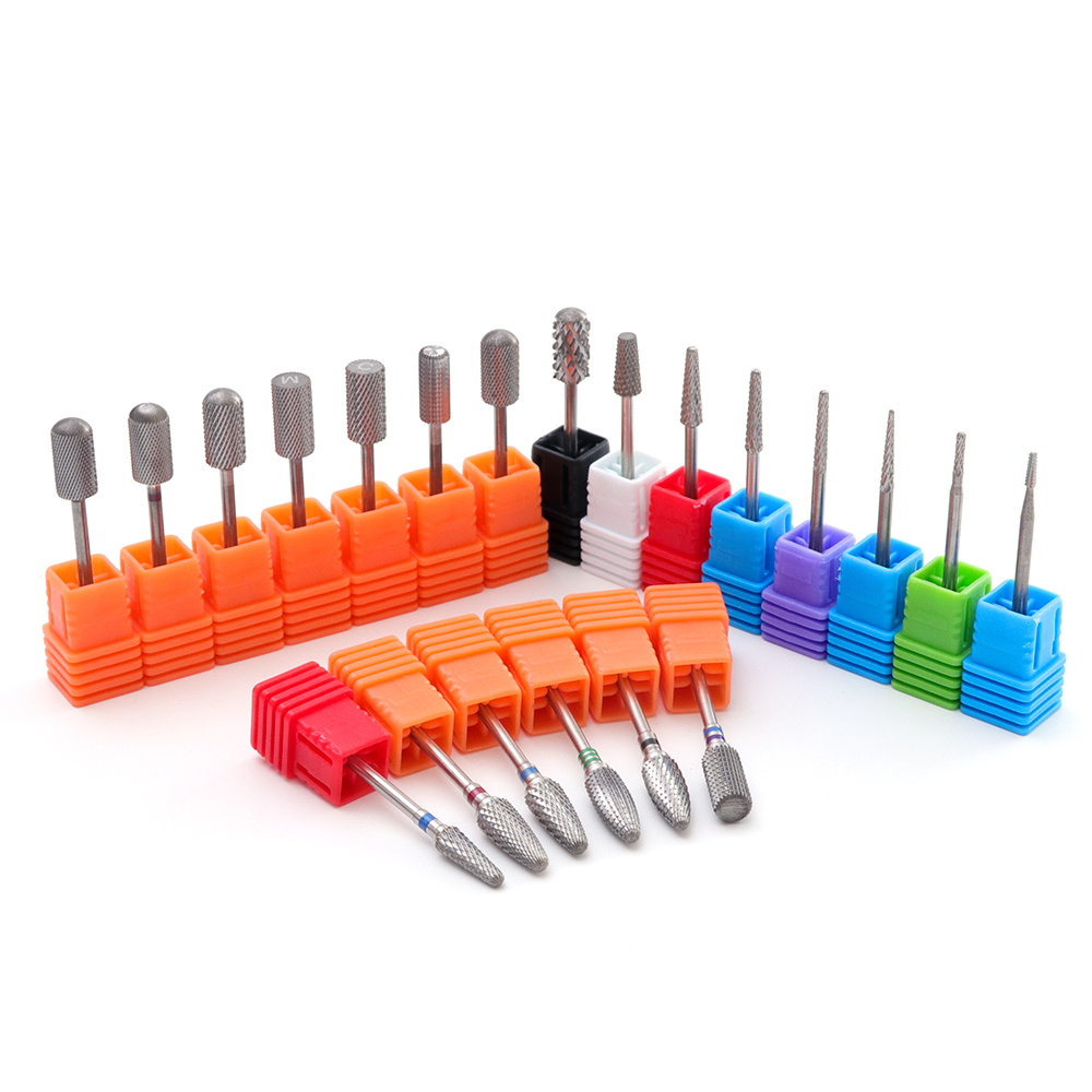 1pcs Carbide Tungsten Milling Cutter Burrs Electric Nail Drill Bit Cuticle Polishing Tools for Manicure Drill D-1-5