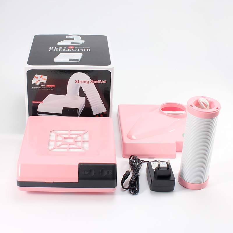China wholesale Rechargeable Nail Dust Collector Pricelist –  Faceshowes OEM Nail Art Salon Suction Dust Collector with spotlight flexible hose FX-18 – Rongfeng