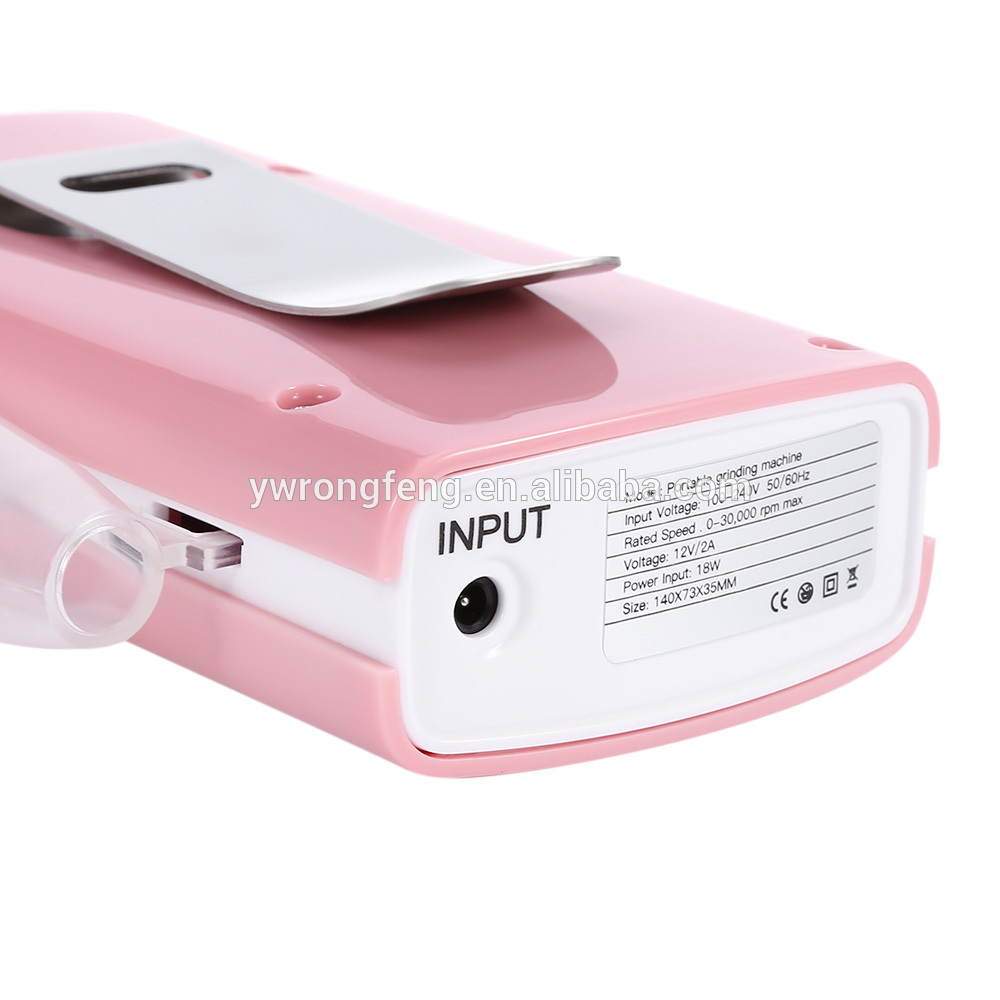Rechargeable 18W 30000RPM Electric Nail Drill Machine Acrylic Nail File Drill Easy Portable Nail Art Equipment