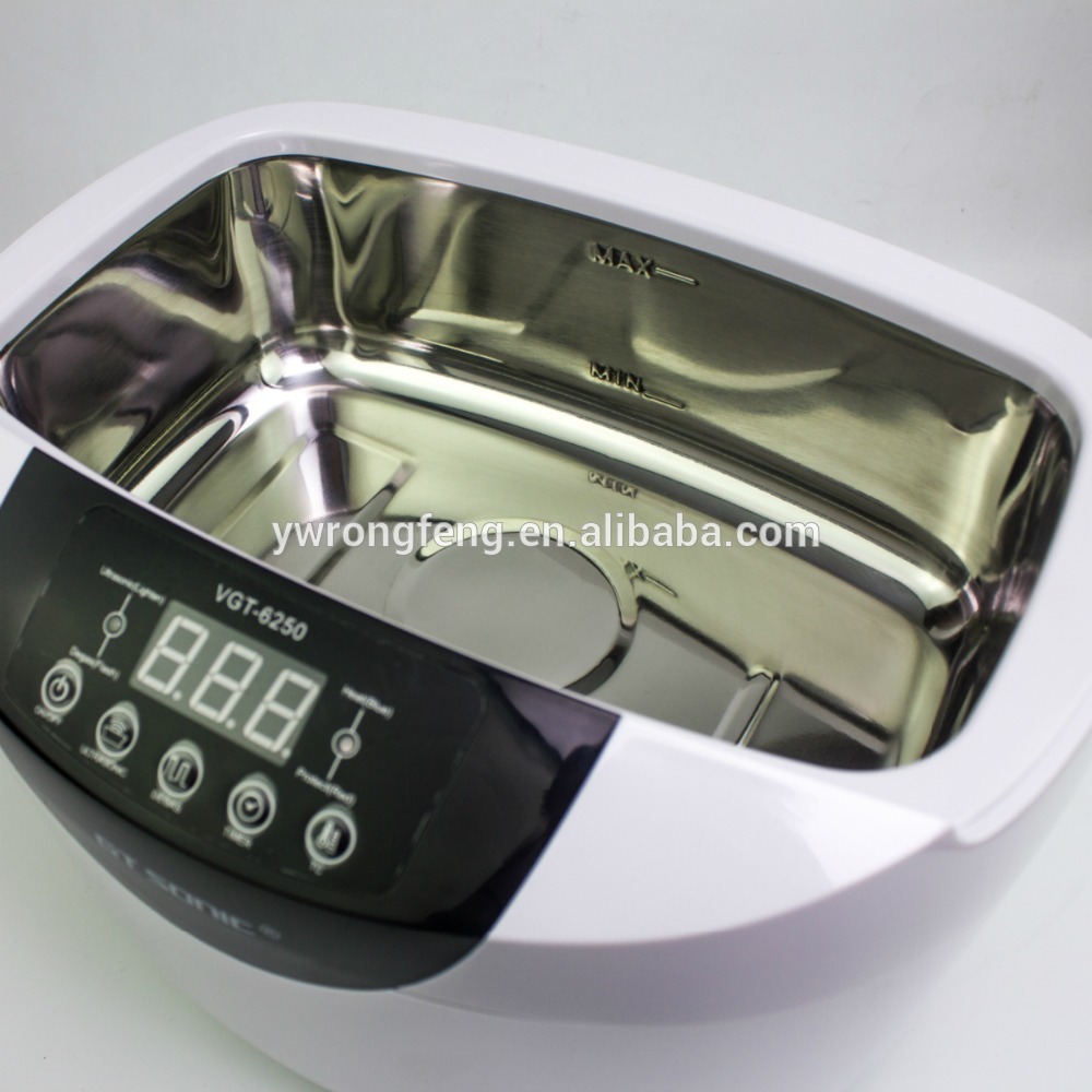 Factory Sale Easy Used 2.5L Mini Stainless Steel Home Use Digital Ultrasonic Cleaner VGT-6250