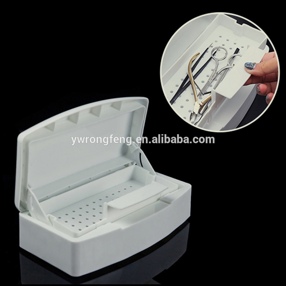 Faceshowes New Pro Nail Sterilizer Tray Sterilization Box Disinfection Manicure Pedicure Beauty Nail Art