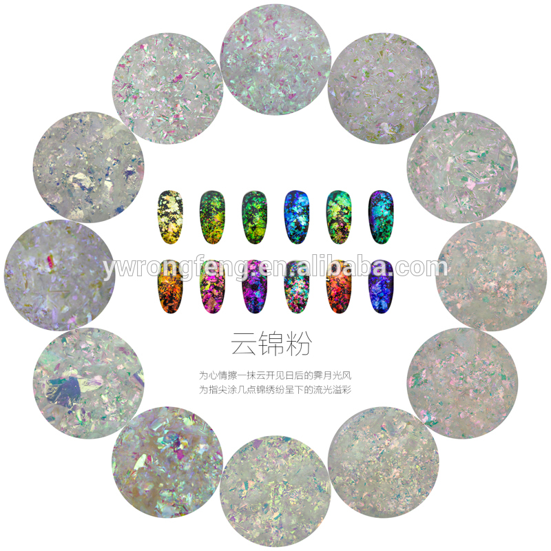 chameleon color changing magic nail mirror acrylic powder for nail art F-115
