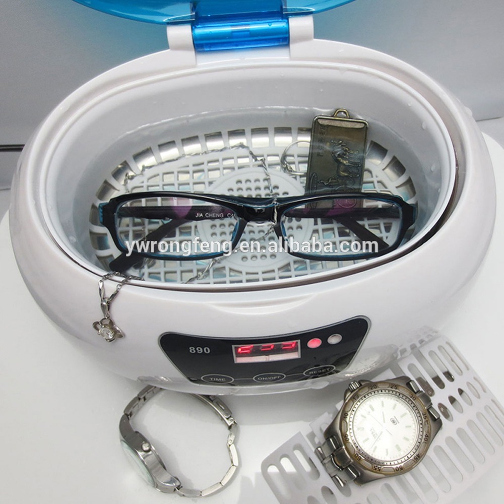 600ML Nail Tools Sterilizer Ultrasonic Cleaner for Metal Nail Wheel Watch Salon Nail Equipment Washing Cleaning Machine EU Plug