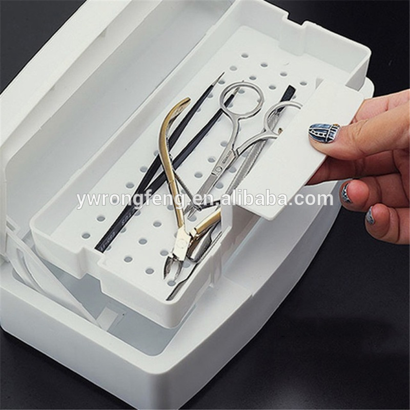 PriceList for Uv Sterilizer Disinfection Cabinet - Faceshowes Portable Disinfection Box for Salon Nail Art Tools Sterilizer Storage Box – Rongfeng