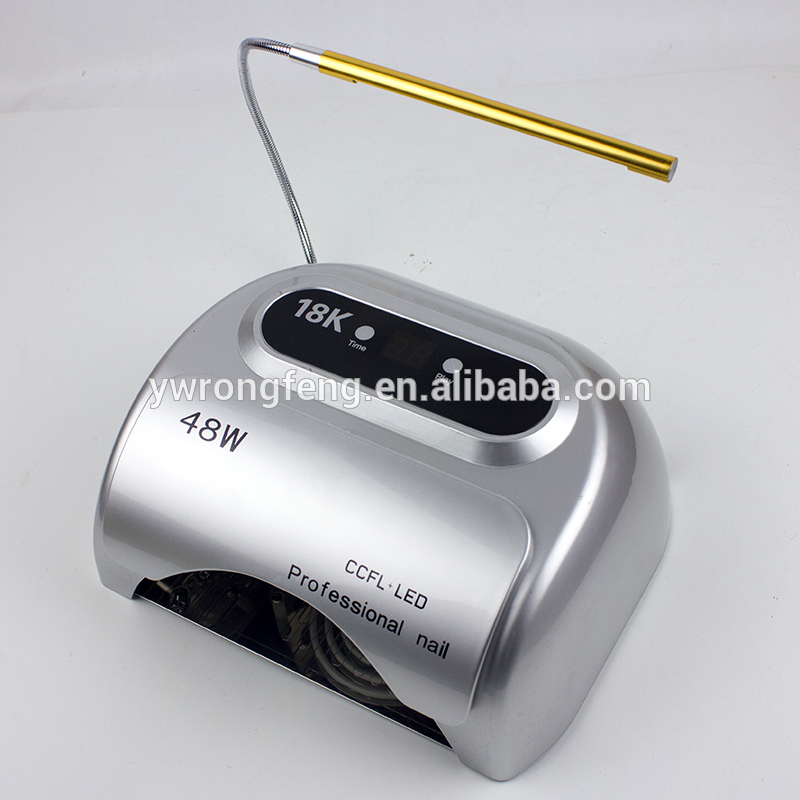 Silver Color 48W Led UV Curing Lamp Nail Gel Polisher Dryer Tool Fast Dryer Pro Fashion Salon Nails Product