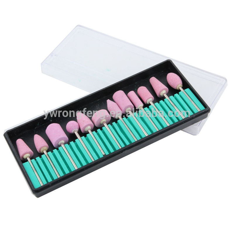 Faceshowes diamond ceramic Electric Nail Drill Bits Polishing Grinding Head Files for Manicure Pedicure Machine Nail Art Tools