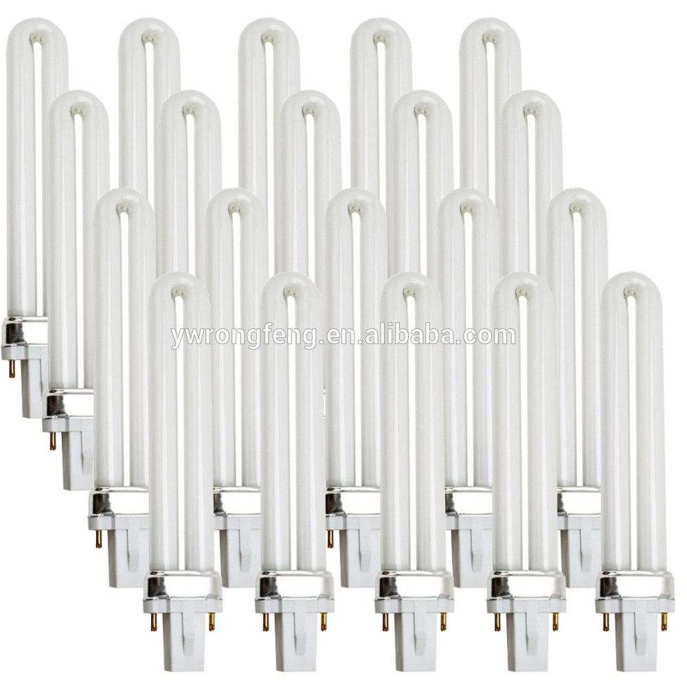 UV Lamp 9W Light Bulb Tube 365nm U-Shape Led Lamp Nail Replacement UV Gel Machine Nail Art Curing Lamp White Color