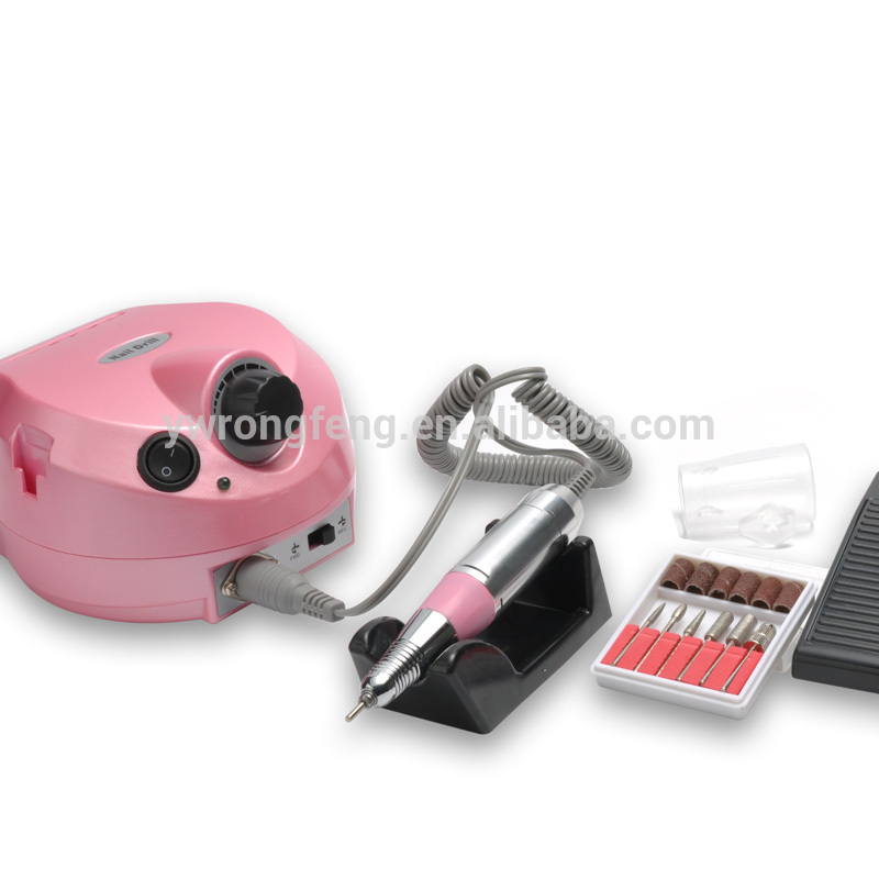 China wholesale Nail Power Drill Suppliers –  Professional multicolor nail master drill manicure electric nail drill 35000rpm nail drill DM-11 PINK – Rongfeng