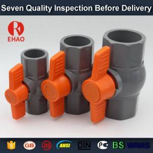 1” (32)  770  PVC octagonal compact ball valve solvent ends