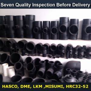 injection molding components , PP HDPE fittings mold