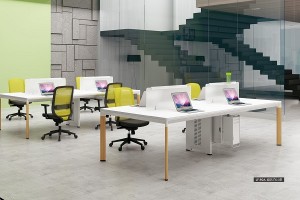 Modern Design Wooden Melamine Office Furniture L Shape Executive Desk