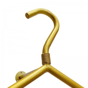 Металічная вешалка для адзення Крама вітрыны Насценная вешалка Golden Simple Iron Shop Дэкарацыя Паліца