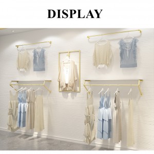 Metal Clothing Racks Display Stand Wall-Mounted Clothes Racks Garment Racks Shop Store Furniture Customized