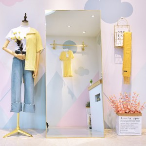 Clothing Store Mirror Hotel Boutique Full Body Mirror Dressing Room Bedroom Large Floor Mirror