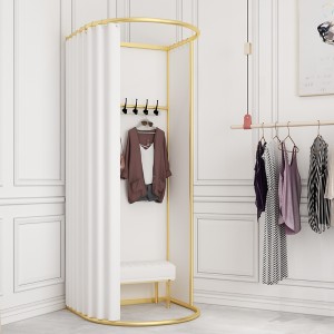 View larger image Share Metal Changing Room Portable Fitting Space Mobile Dressing Changing Room For Retail