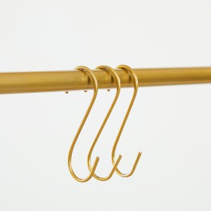 gold S shape hooks