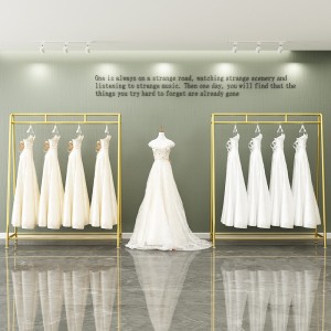 Wedding Dress Shop Metal Bridal Gown Clothes Display Rack