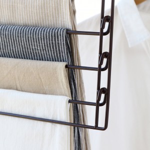 Fabbrika l-aħjar bejgħ taċ-Ċina Stainless Steel Wing Style Drapp Hanging Towel Rack