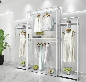 Hangers Clothes Shelves with Wooden Board