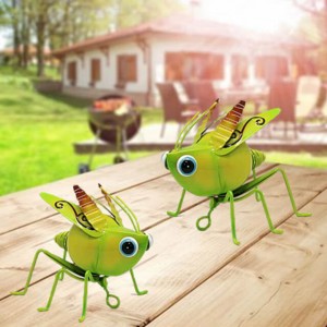 Cute Metal Grasshopper Gida bangon Ado Mai masana'anta China