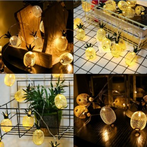 Outdoor Patio Pineapple Led Battery Operated Christmas Fairy Light Fabrikant