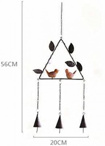 China New Product China Solar Changing Color Hummingbird Wind Chime
