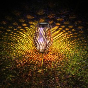 Usine de support de lampe marocaine de lanterne en bronze frotté de sol rustique suspendu extérieur
