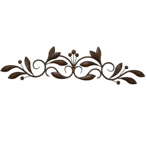 Metal Wall Decor, 30-Inch by 7-Inch