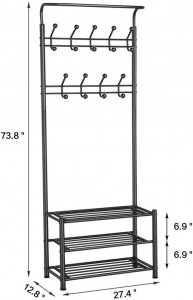 OEM China China F-Orchid 2 Level Commercial Clothing Rack, Industrial Pipe Clothes Rack, Rolling Garment Rack