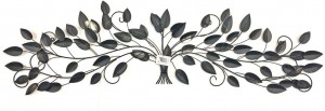 Strom života Kovová nástěnná dekorace Scroll Leaf Wall Decor 52 Inch