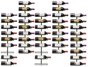 Zidni stalak za vino (drži 9 boca)