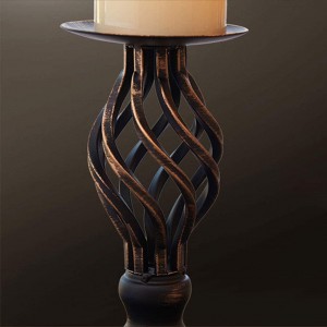 2019 High quality China Large Glass Candle Jar Candle Holder in a Mask