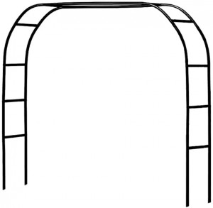 Metal Pergola Arbor,7.5 Feet Wide x 6.4 Feet High or 4.6 Feet Wide x 7.9 Feet High,Assemble Freely 2 Sizes,for Various Climbing Plant Wedding Garden Arch Bridal Party Decoration Wide Arbor