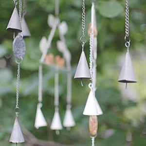 Metal Wind Chime Continental Iron Resin Bird Hanging Ornament Windbell (Puti)
