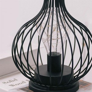 Lampe de table en fer Bouteille de vin Lecture Fabricant de veilleuses à piles
