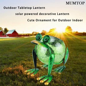 Decorative Waterproof LED Solar Green Frog Night Lights for Tabletop China Suppliers 
