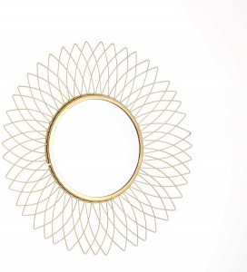 Велика знижка Китай Креативне металеве декоративне настінне дзеркало Круглі підвісні дзеркала Домашній декор