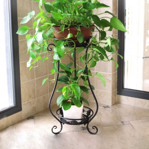 Metal Tall Plant Stand Indoor/Outdoor,Iron Flower Pot Holder Small Plant Holders,Flower Pot Stand Flower Pot Supporting,Potted Plant Stand Plant Rack Planter Stand,for Home,Garden,Patio(Black,31.5in)
