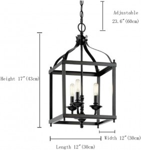 Factory source China Decorative Hanging Battery Vintage Antiqued Copper Flickering Lantern