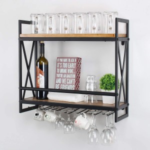 8 Years Exporter China Customized Wholesale Modern Home Stackable Iron Metal Wine Rack