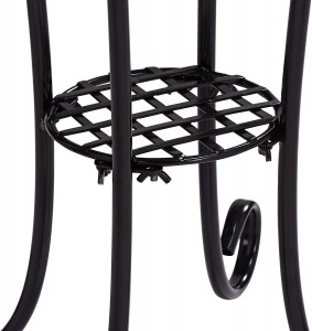 100% Original Factory China Black Cast Iron Decorative Foldable Mosaic Table