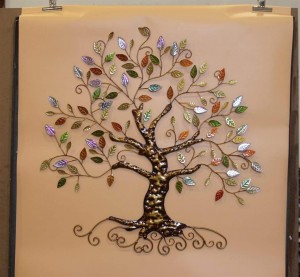 Tree of Life – Metal Tree Wall Sculpture, Gold Tree Home Decor