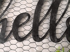 Cartel metálico de Hello Script Decoración de parede ou cartel de metal cuadrado para colgar en parede de entrada, negro