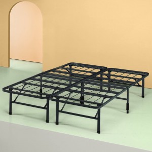 Shawn 14 Inch Metal SmartBase Bed Frame / Platform Bed Frame / No Box Spring Needed / Sturdy Steel Frame / Underbed Storage, Queen