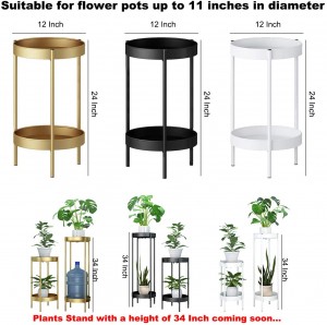 IOS Certificate China Bamboo Plant Holder M Size Flower Pot Stand